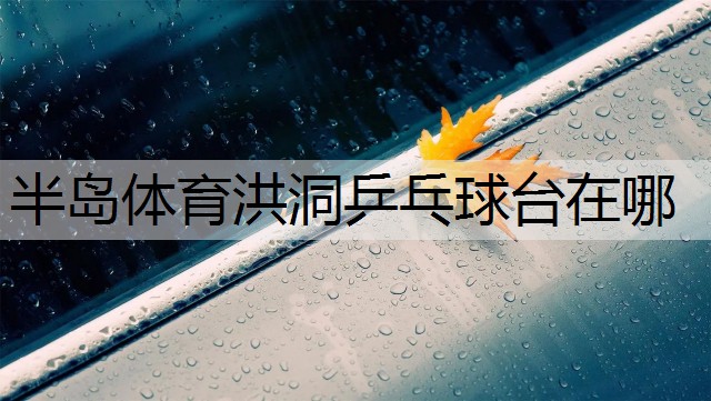 <strong>半岛体育洪洞乒乓球台在哪</strong>